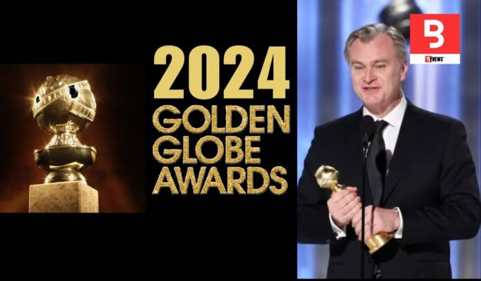 Golden Globe Awards 2024 : Christopher Nolan accepting the award for best director for 