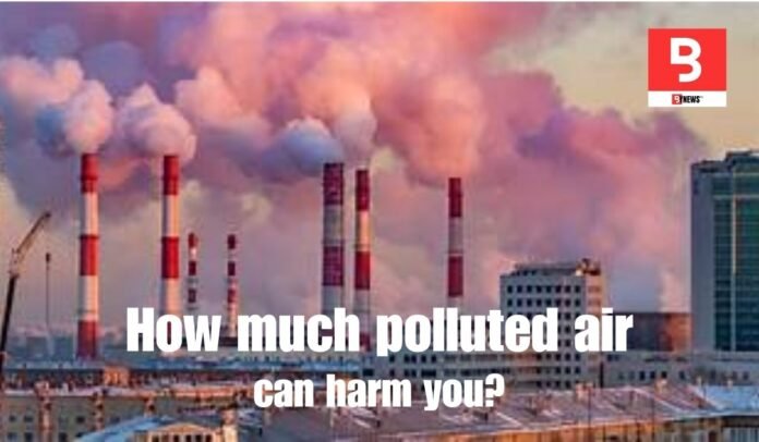 How is the air declared poisonous, how much polluted air can a human being live in?