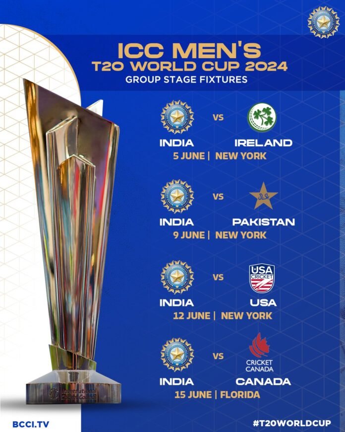 T20 World Cup 2024: Schedule of 2024 T20 World Cup announced, India-Pak match on June 9; The final will be played on June 29