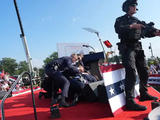 Donald Trump Rally Firing