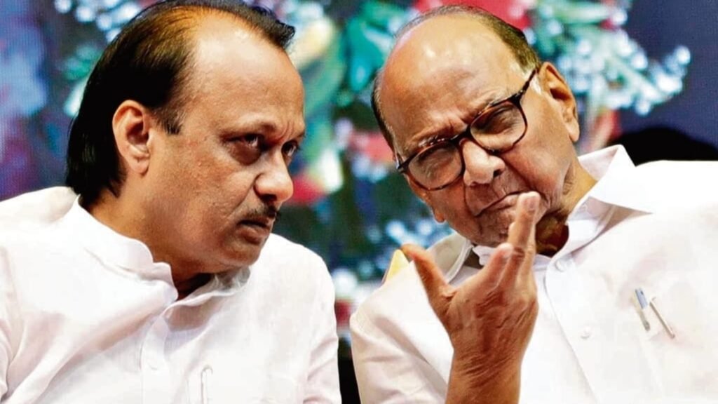 Ajit Pawar and Sharad Pawar