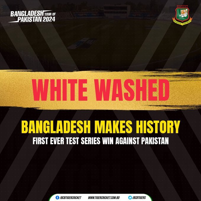 Historic Test Cricket Upset: Bangladesh Stuns Pakistan with Series Whitewash!