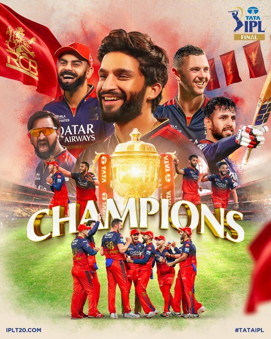 RCB Wins IPL 2025: Virat Kohli Leads Royal Challengers to First Title