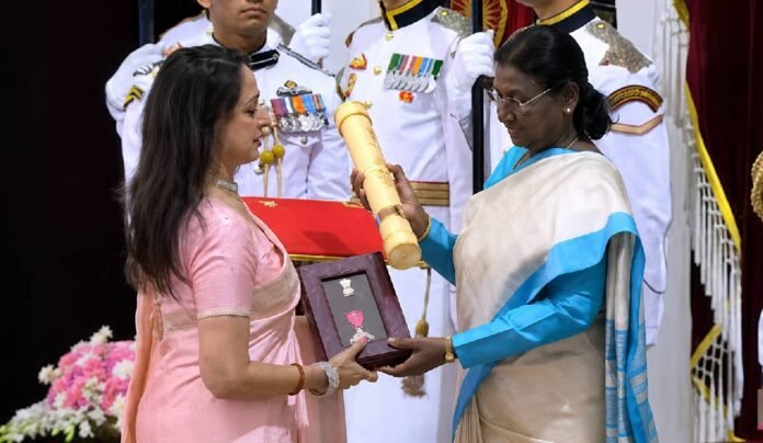 Hema Malini receives Padma Vibhushan