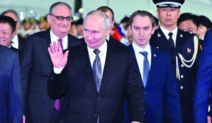 Putin arrives in China